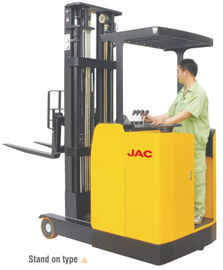 Chiny Stand Up High Lift Zasięg wózka widłowego 1 Ton Low Noise Max Wysokość podnoszenia 6.2m fabryka